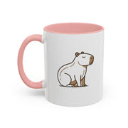 Funny Capybara Coffee Mug — Cute Relaxed Capybara Accent Mug