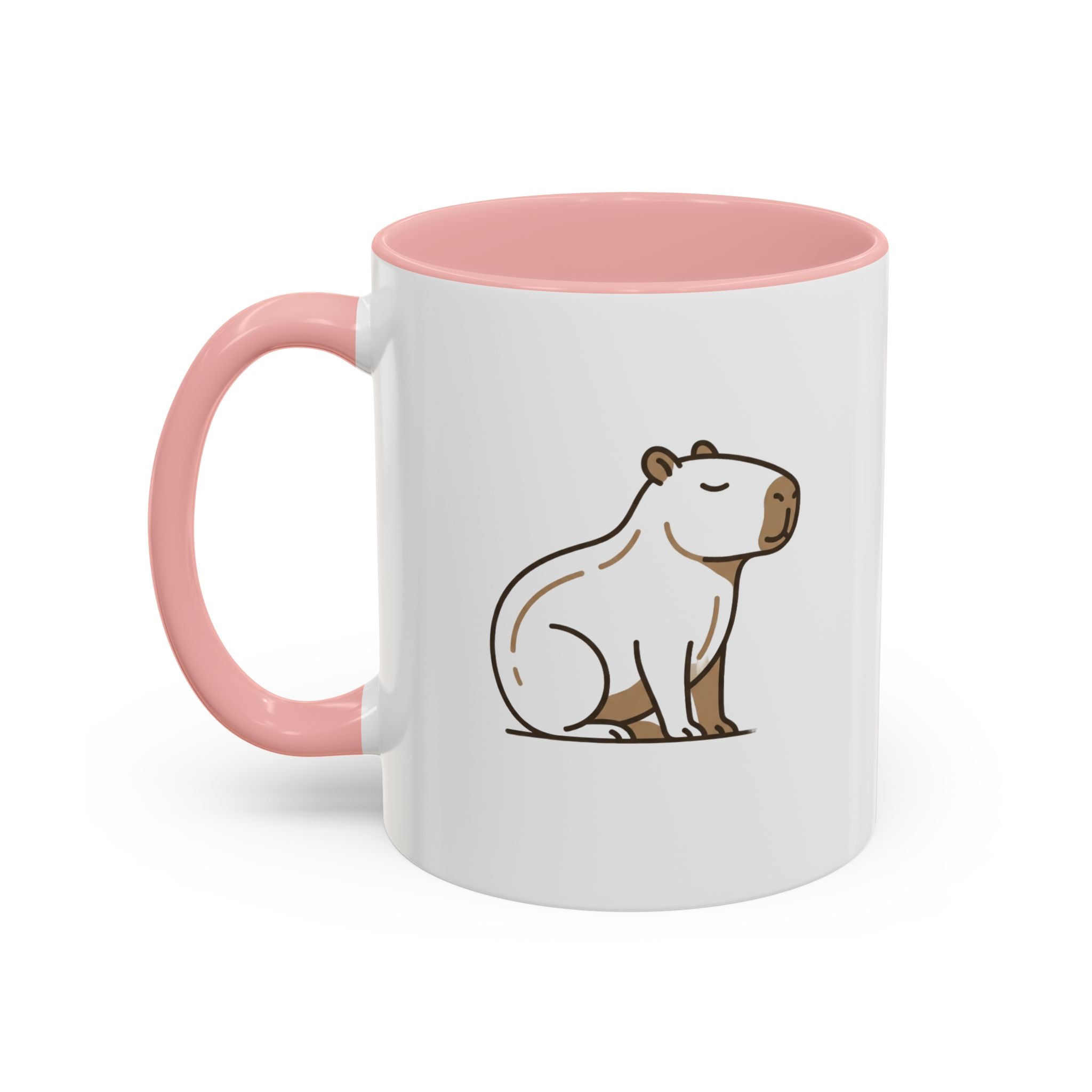 Funny Capybara Coffee Mug — Cute Relaxed Capybara Accent Mug