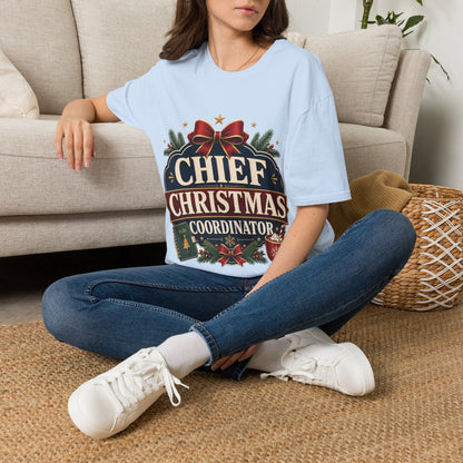 Christmas T-Shirt — "Chief Christmas Coordinator" Holiday Graphic Tee