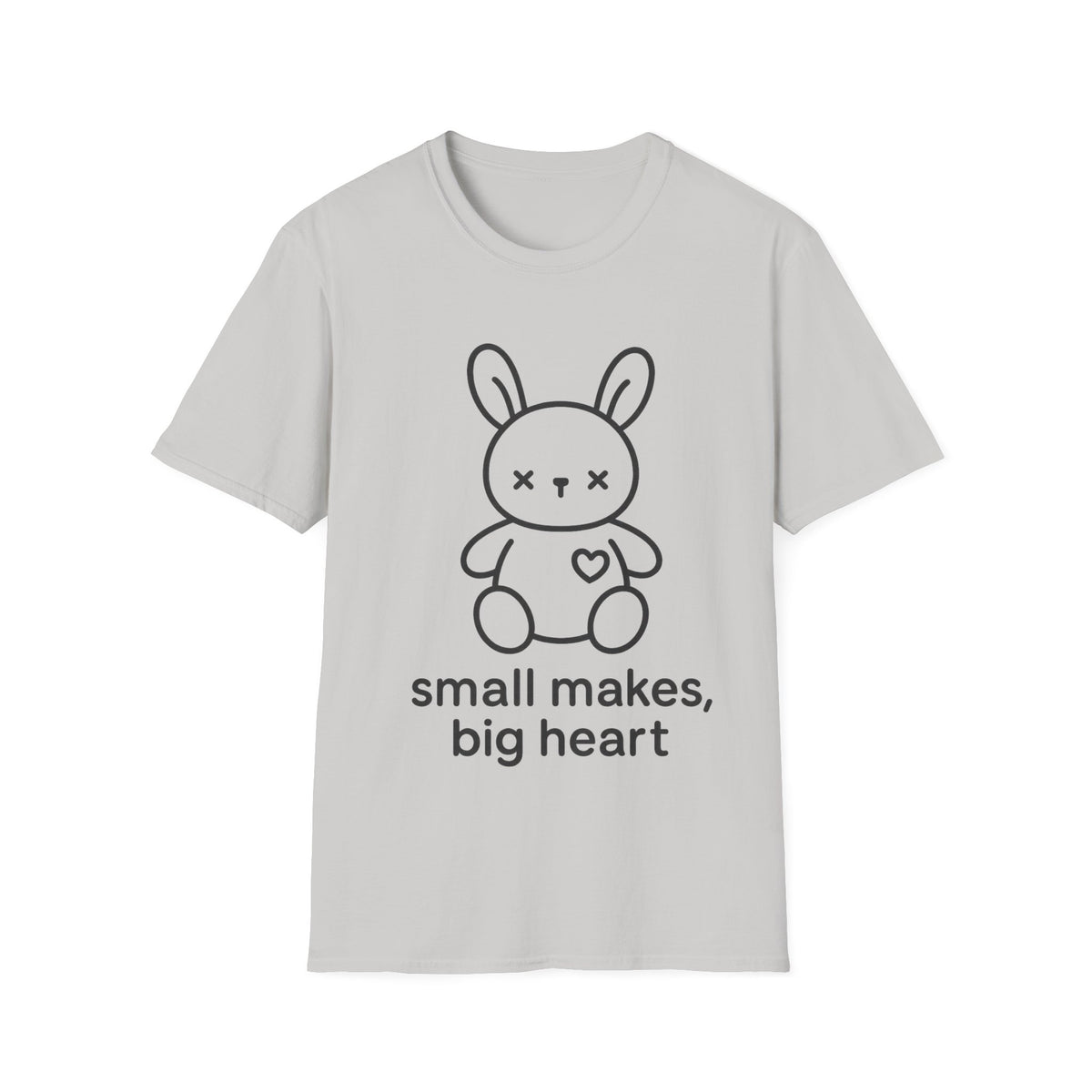 "Small Makes, Big Heart" Cute Amigurumi Bunny Tee - Crafting Crochet Yarn Lover White T-Shirt - Trending Now - September 2026