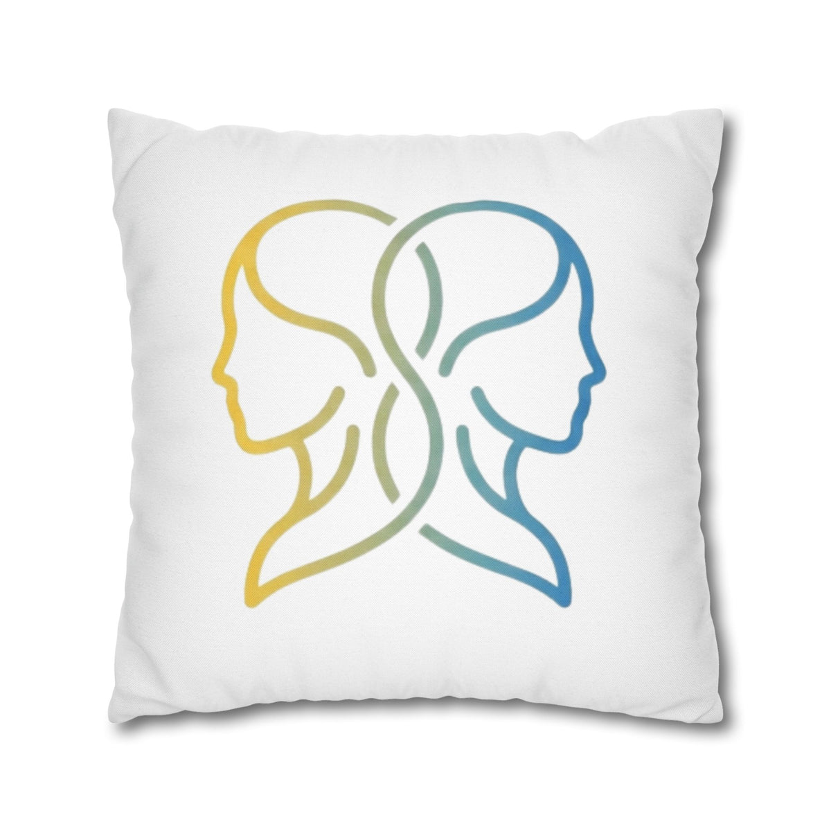 Gemini Zodiac Pillowcase — Dual-Face Gradient Astrology Throw Pillow Cover