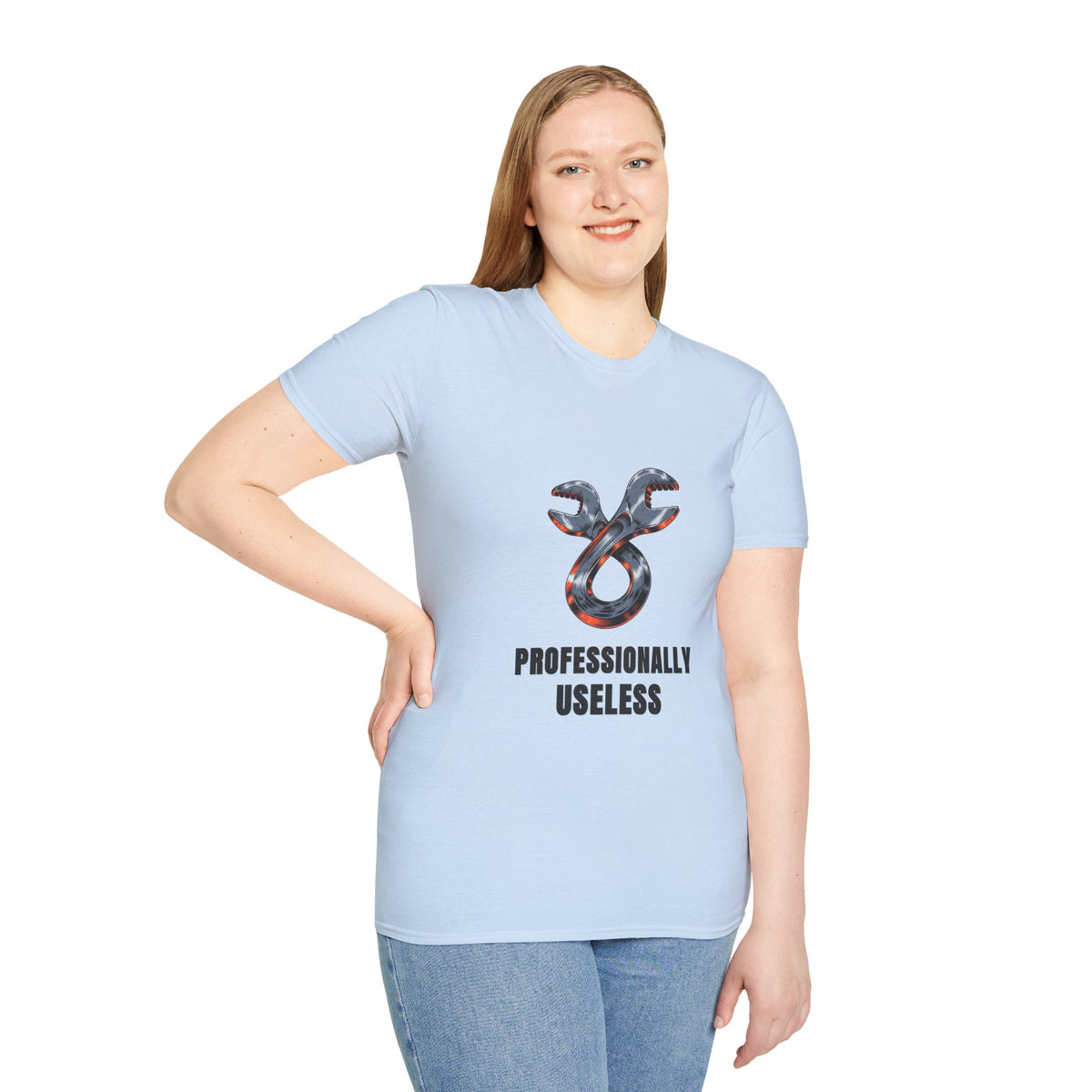 T-Shirt — 'Professionally Useless' Wrench Graphic Tee - Trending Now - August 2026