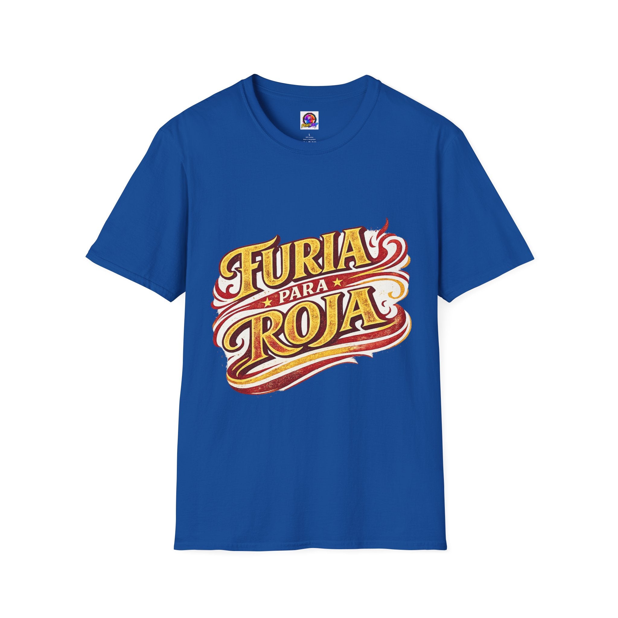 Spain Furia Para Roja T-Shirt — Vintage Flame Spanish Pride Soccer Tee