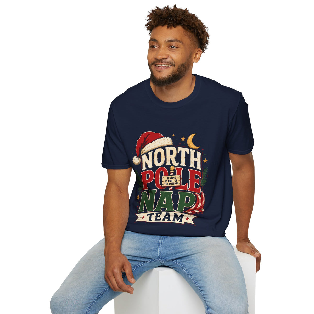 North Pole Nap Team T-Shirt — Funny Christmas Sleepy Holiday Tee