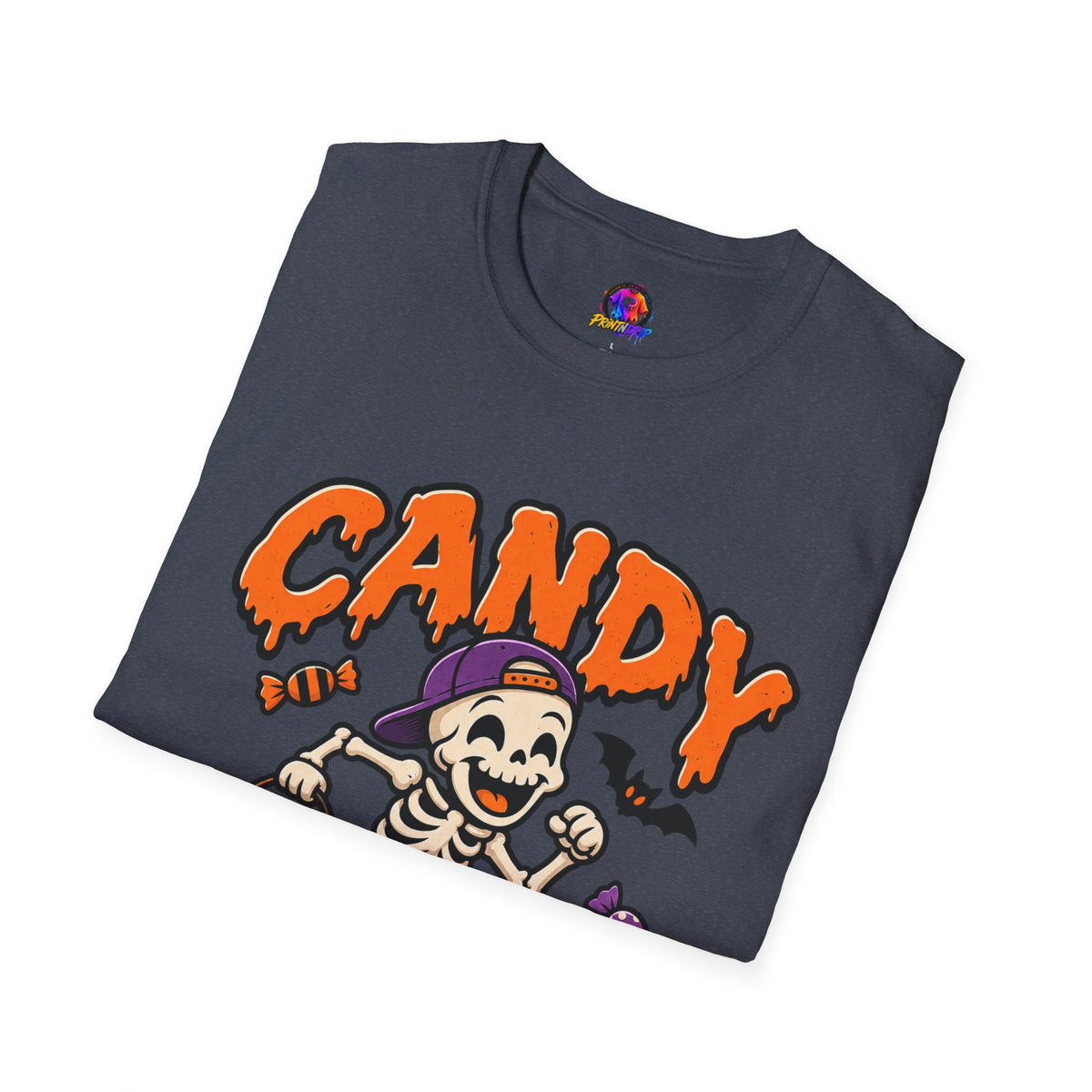 Candy Run Crew T-Shirt — Halloween Skeleton Trick-or-Treat Tee
