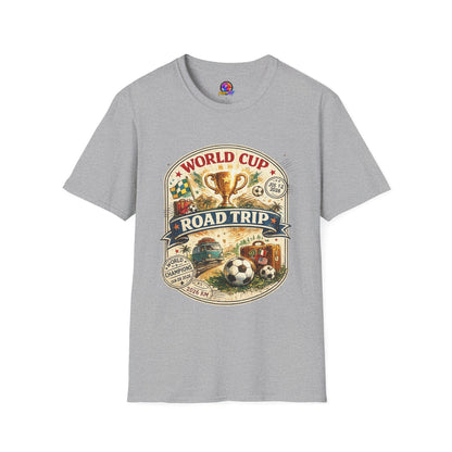 World Cup Road Trip T-Shirt — Vintage Soccer Trophy Design