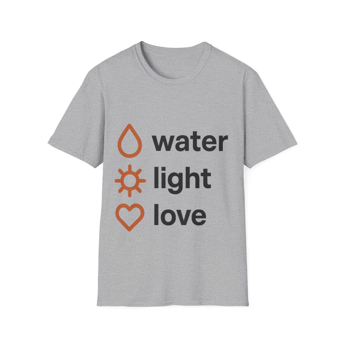 Minimalist Water Light Love Self Care Graphic Tee - Trending Now - September 2026