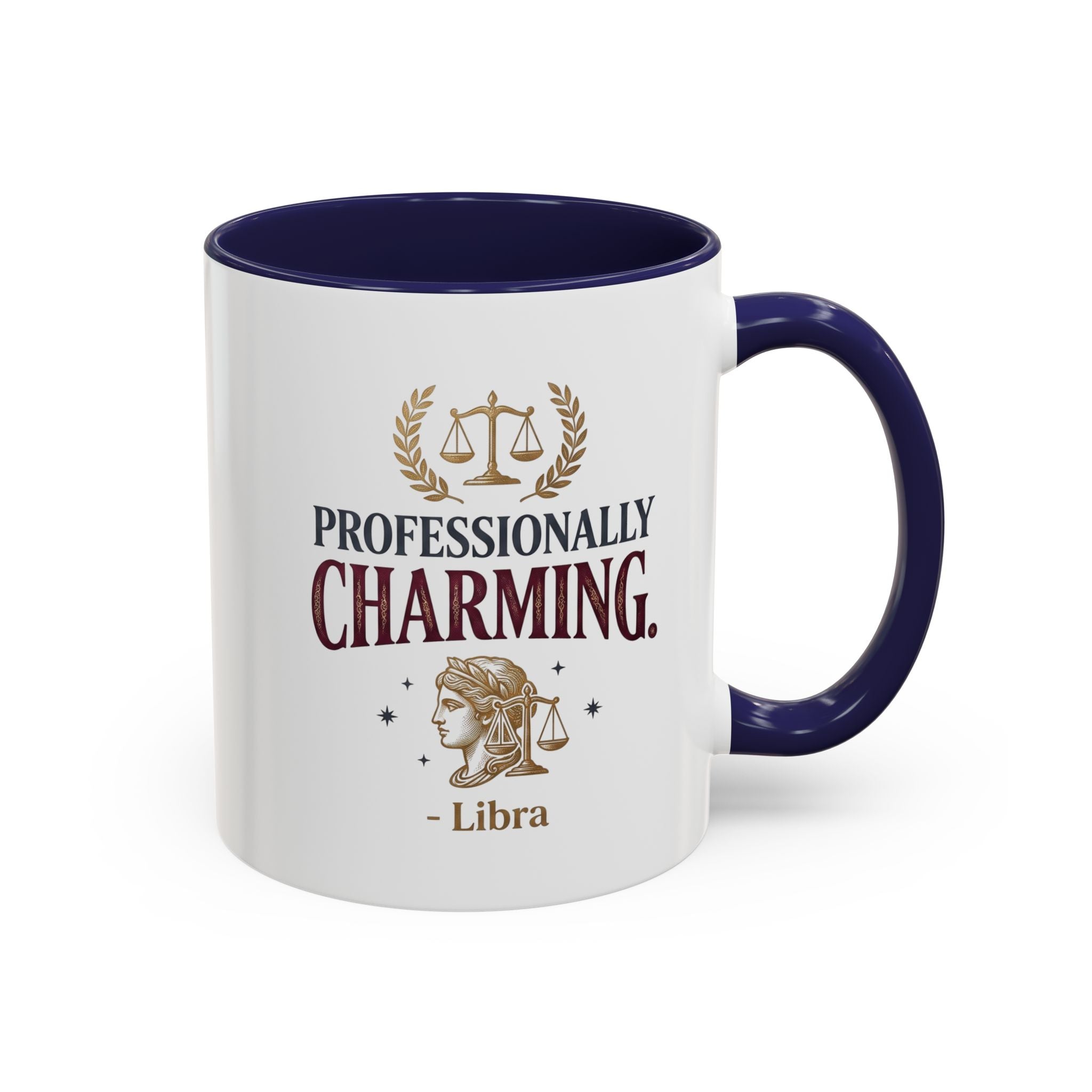 Libra 'Professionally Charming' Accent Coffee Mug — Zodiac Astrology Gift