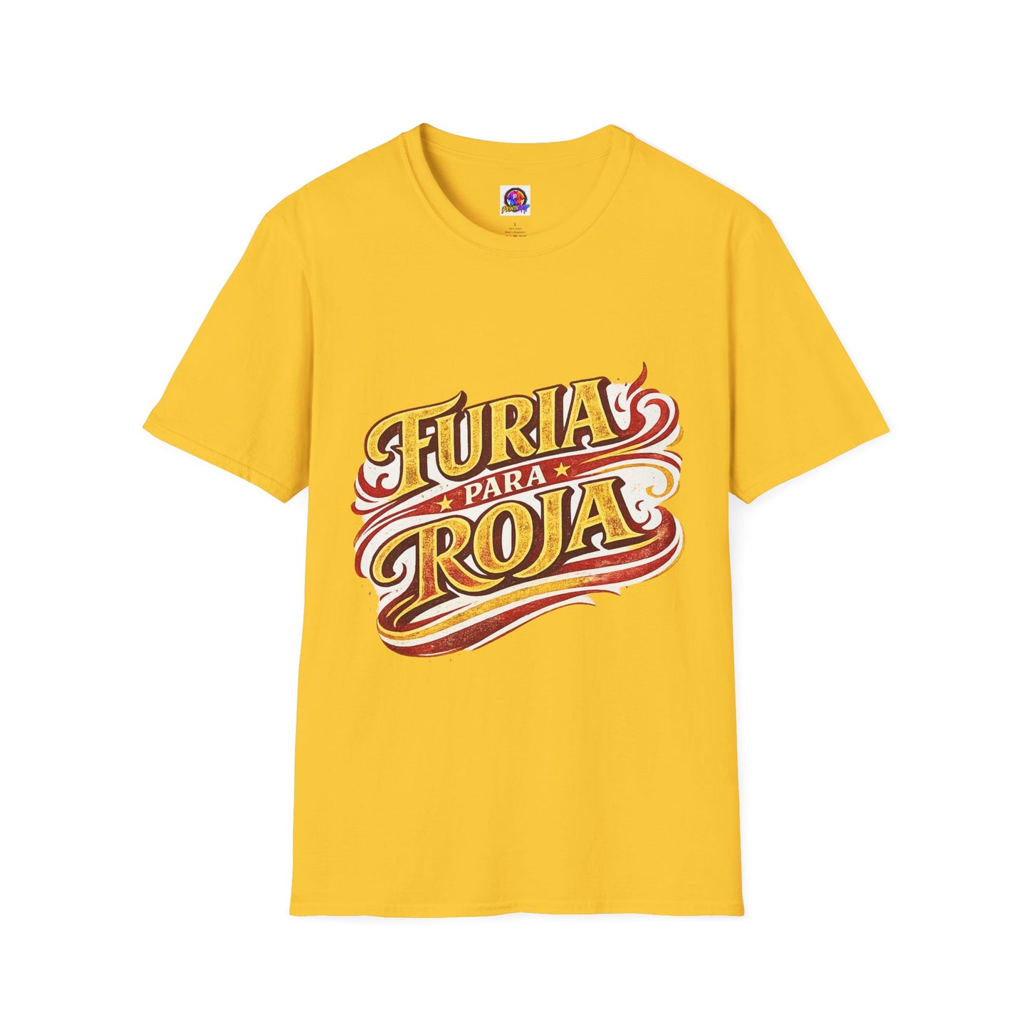 Spain Furia Para Roja T-Shirt — Vintage Flame Spanish Pride Soccer Tee