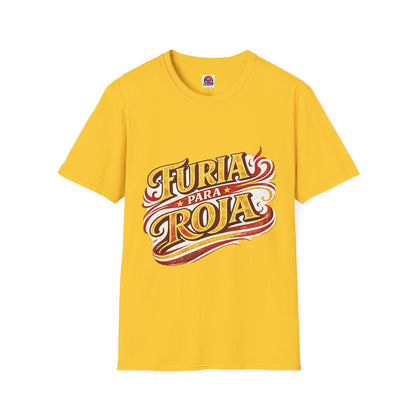 Spain Furia Para Roja T-Shirt — Vintage Flame Spanish Pride Soccer Tee