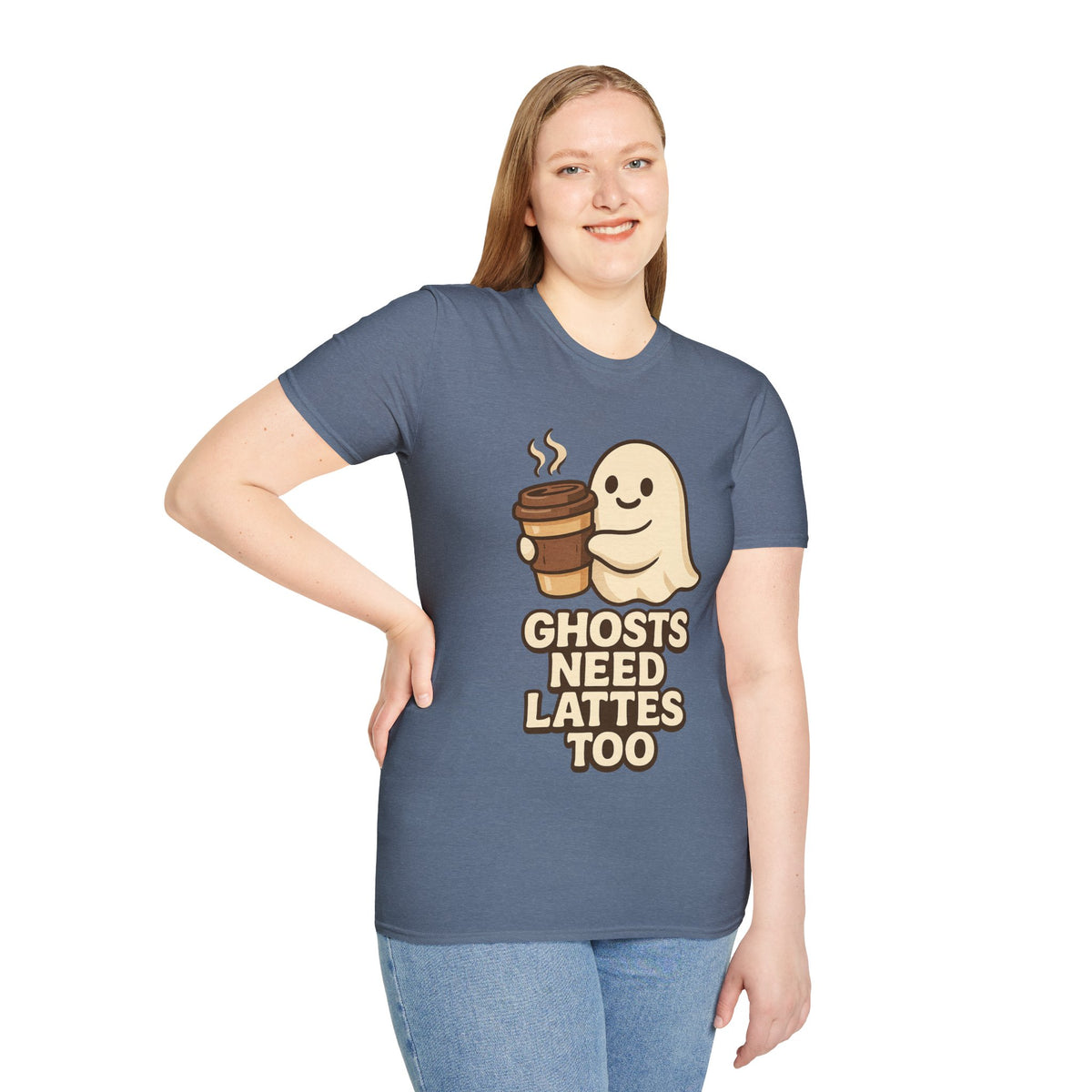 Ghosts Need Lattes Too T-Shirt - Trending Now - August 2026