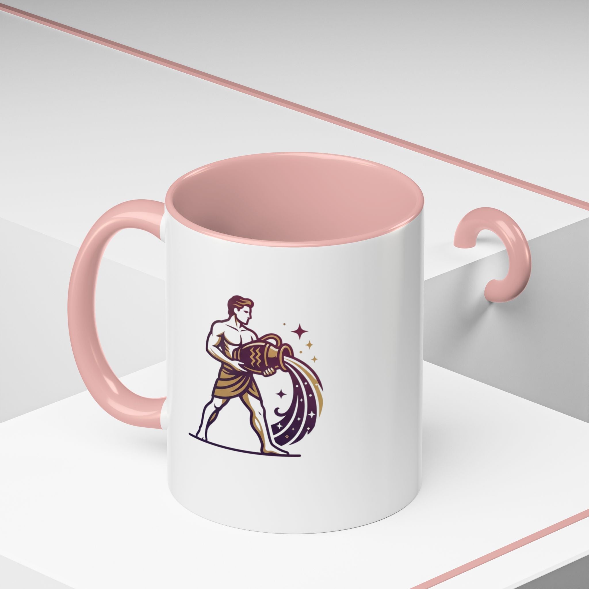Aquarius Zodiac Coffee Mug — Water Bearer Astrology Gift