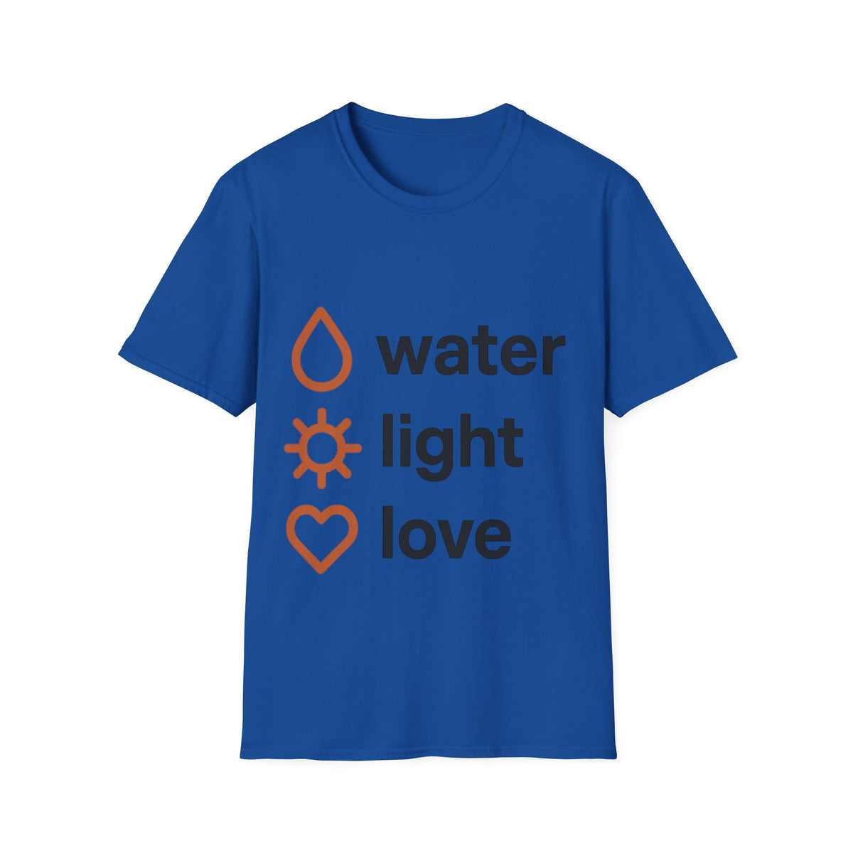 Minimalist Water Light Love Self Care Graphic Tee - Trending Now - September 2026