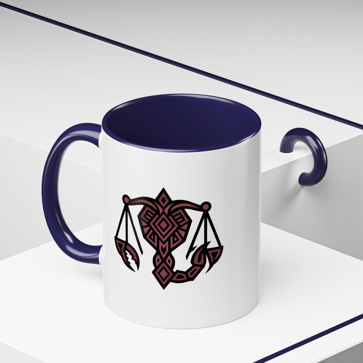 Scorpio Zodiac Scales Coffee Mug — Zodiac Balance Accent Mug
