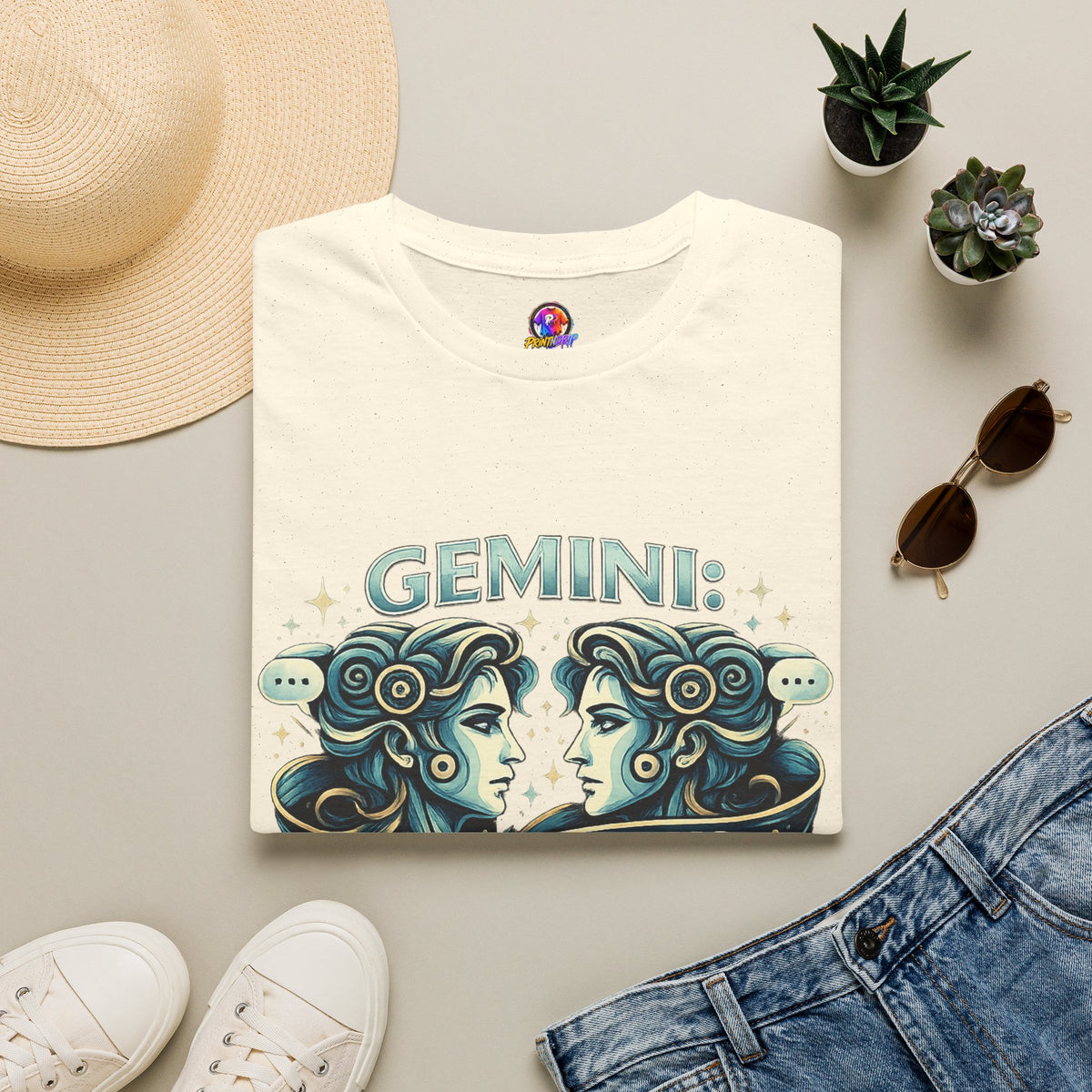 Zodiac Gemini Unisex Softstyle T-Shirt