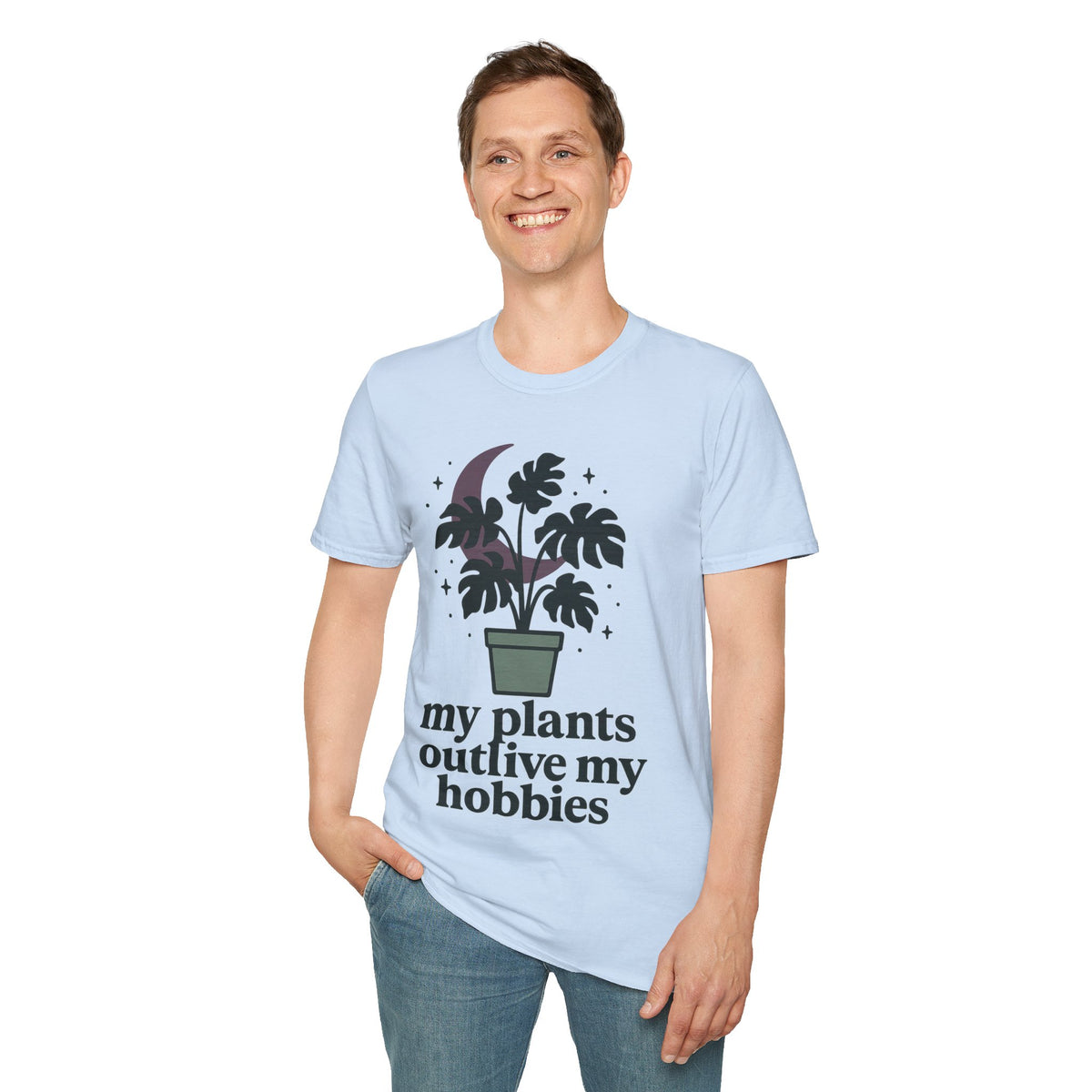 Botanical Moon Plant T-Shirt — “Plants Make Me Happy” Graphic Tee - Trending Now - September 2026