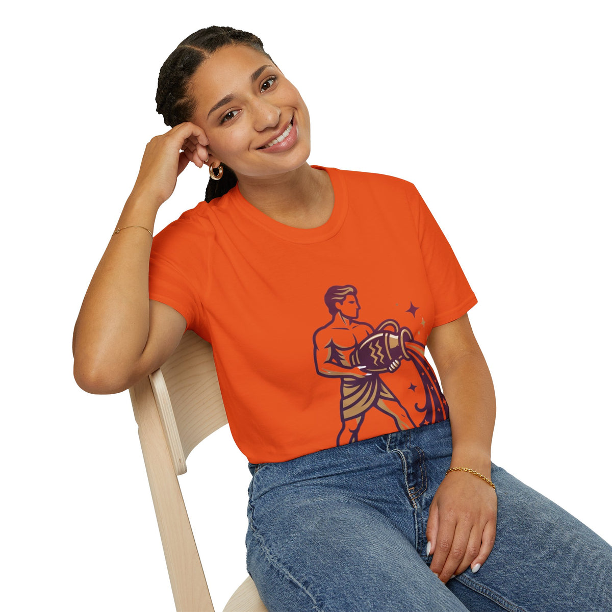 Aquarius Zodiac T-Shirt — Water Bearer Astrology Tee