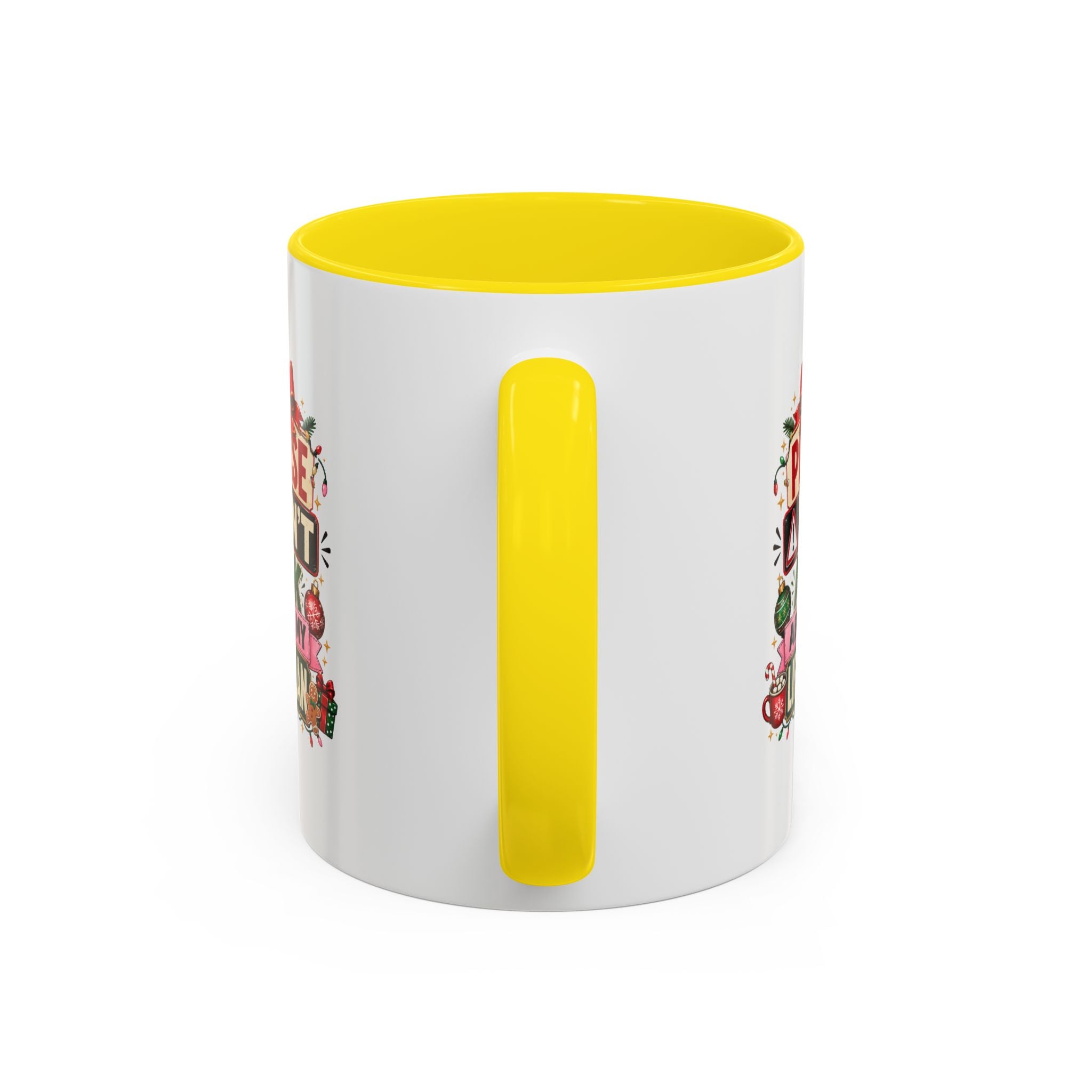 Modern Day Christmas Please Don’t Ask About My Life Plan – Christmas Accent Coffee Mug