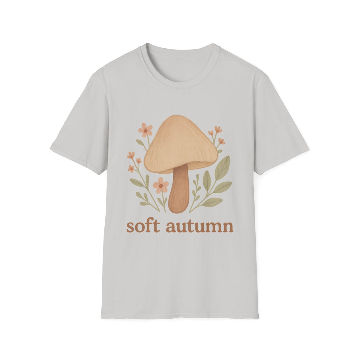 Mushroom Graphic T-Shirt — 'soft autumn' Cozy Nature Tee - Trending Now - September 2026