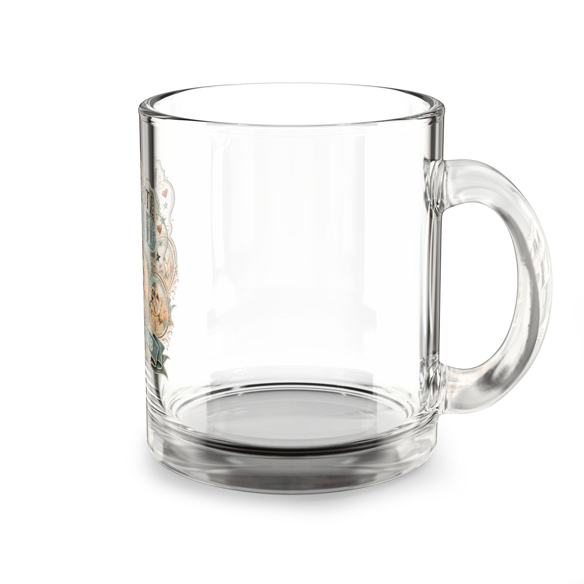 Dog Mom Glass Mug — “My Favorite Child” 10oz Cute Puppy Coffee Cup
