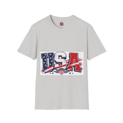USA Flag Graphic T-Shirt — Patriotic Red White & Blue Tee