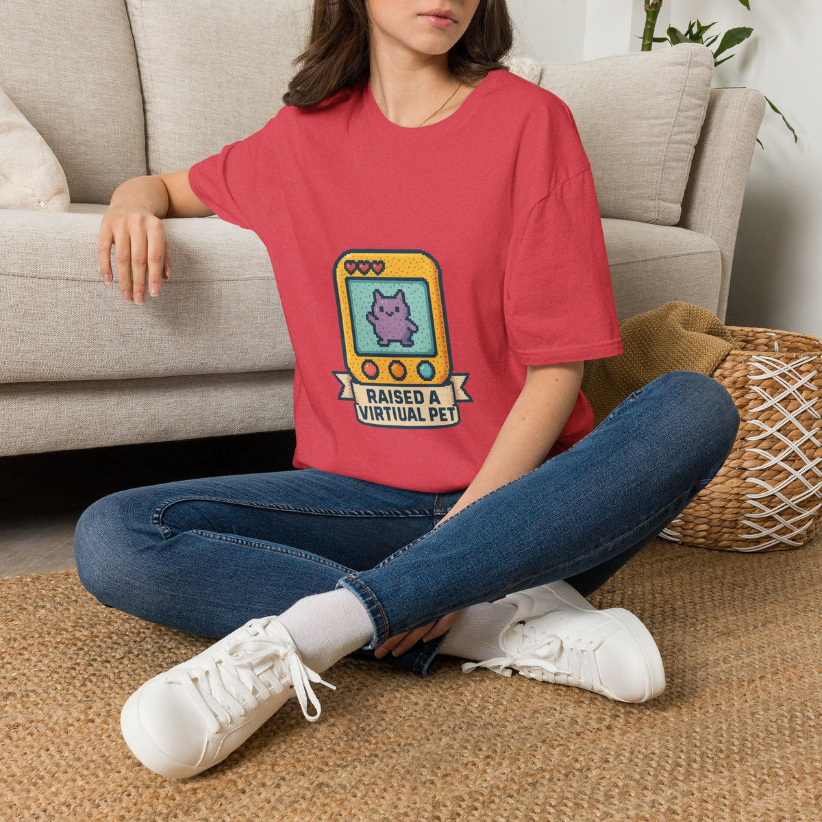 Raised a Virtual Pet T-Shirt — Retro Tamagotchi Gaming Tee - Trending Now - October 2026