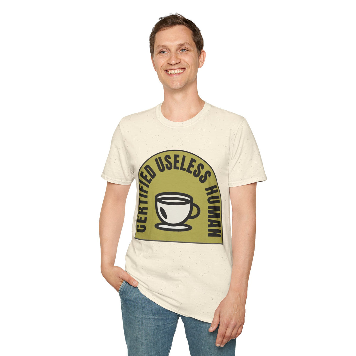 Certified Useless Human T-Shirt — Funny Coffee Lover Graphic Tee - Trending Now - August 2026