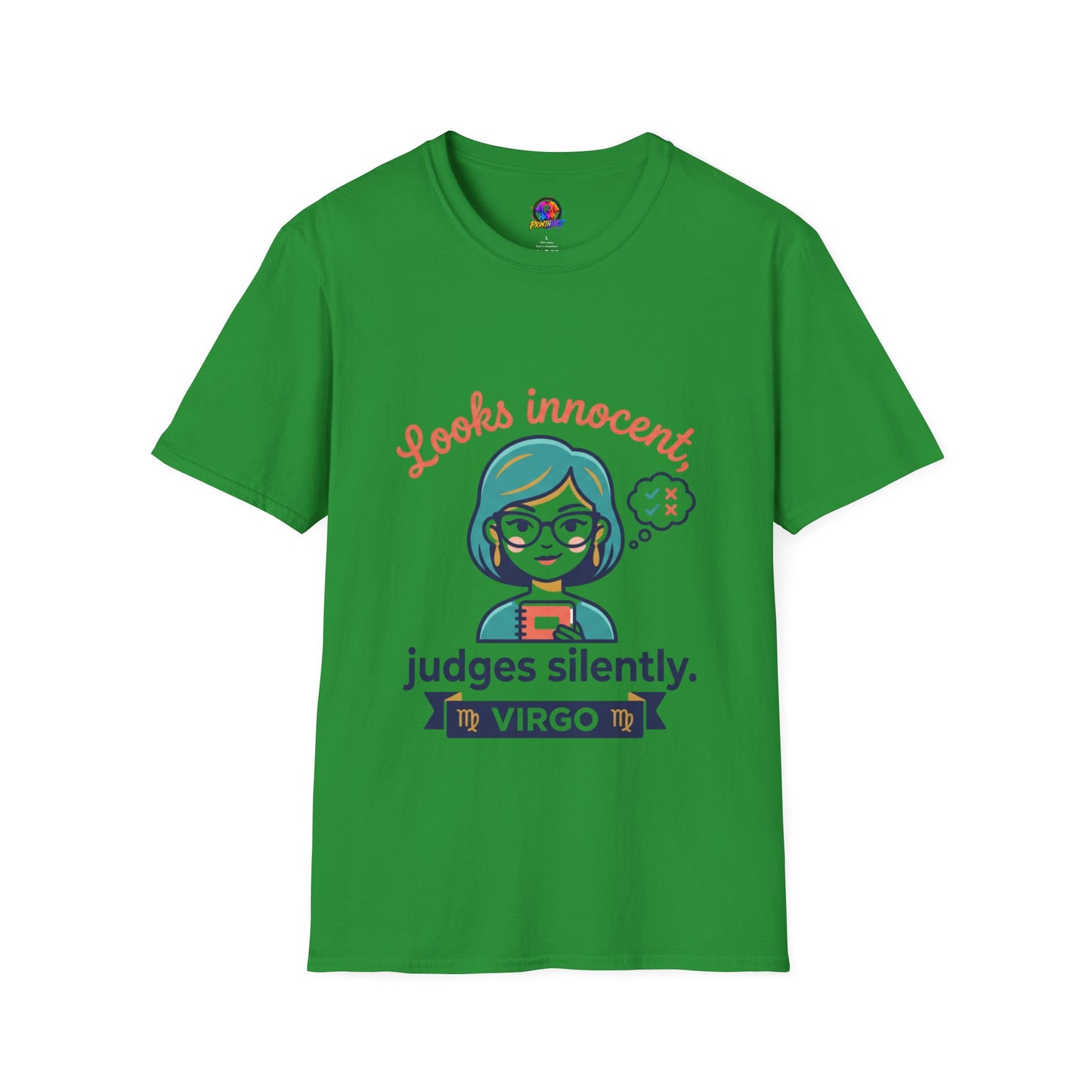 Looks Innocent Virgo T-Shirt — Funny Zodiac Graphic Tee for Virgo Women