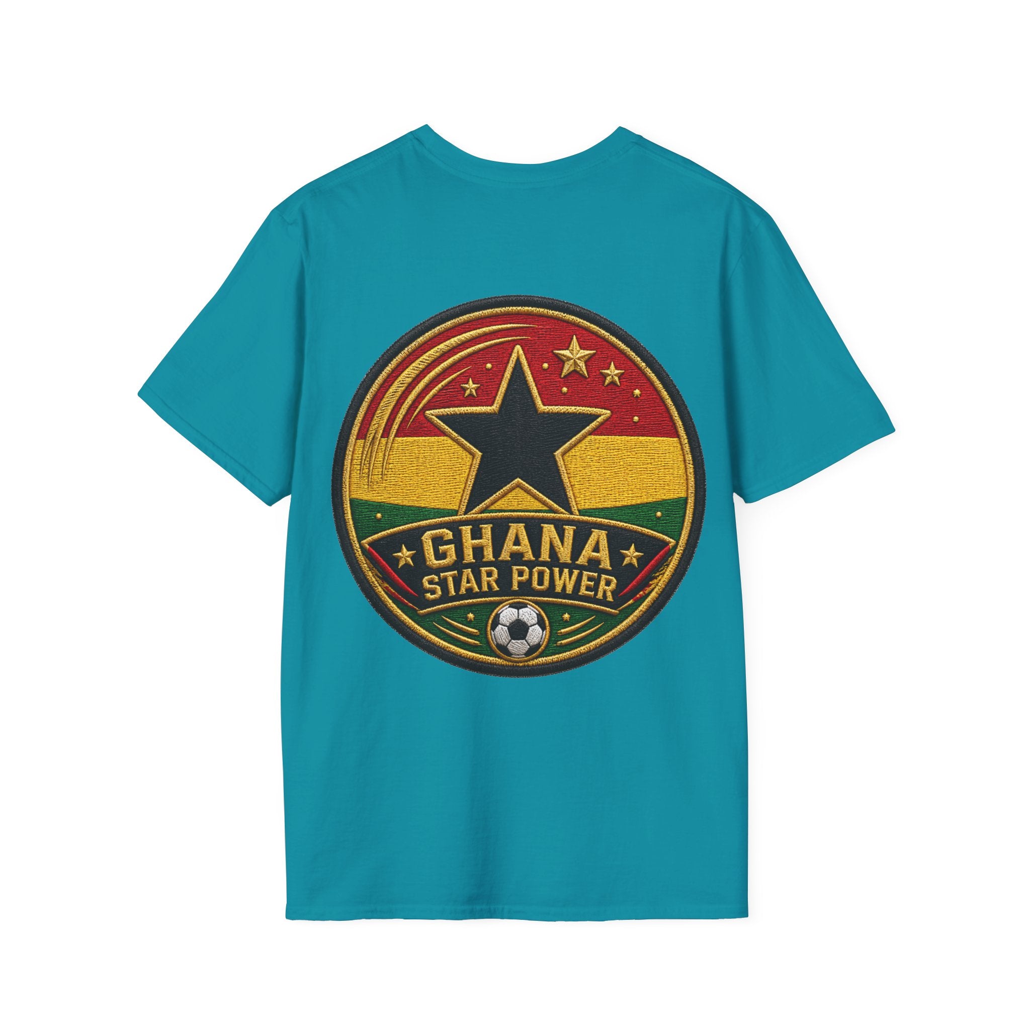 Ghana Star Power Soccer T-Shirt — Afro Football Fan Tee - Ghana T-Shirt