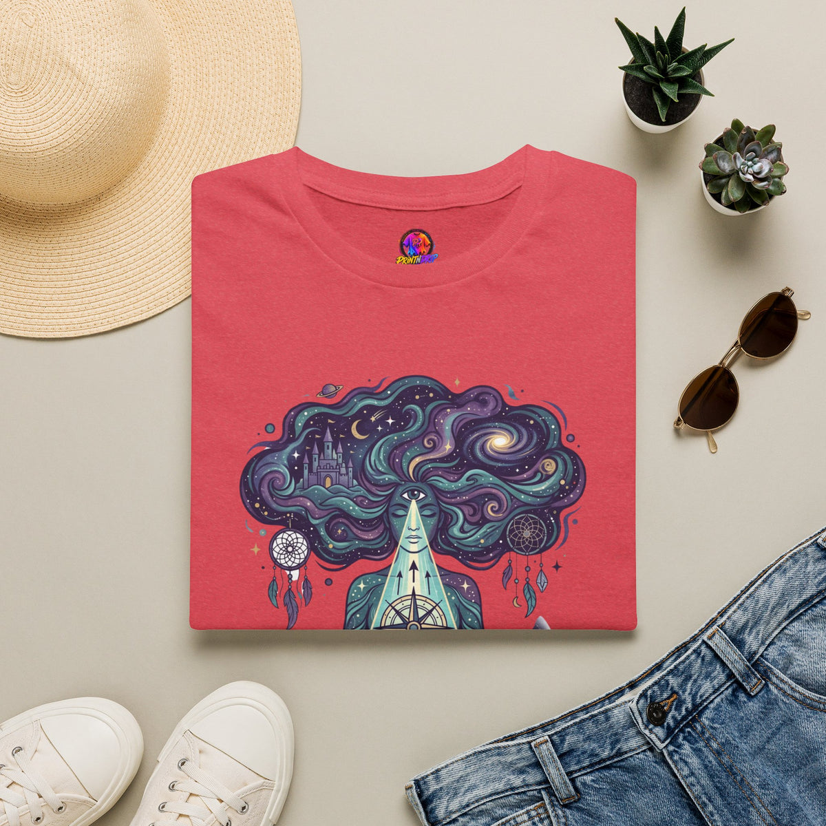 Pisces Zodiac Meditative Pisces T‑Shirt — 'Guided by dreams, ruled by intuition' Zodiac Tee