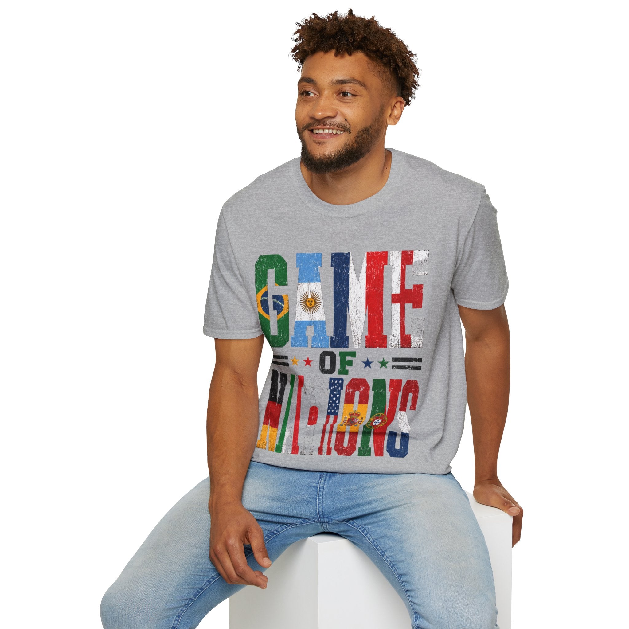 FIFA World Cup 2026 T-Shirt — 'Game of Nations' Vintage Flag Soccer Graphic Tee
