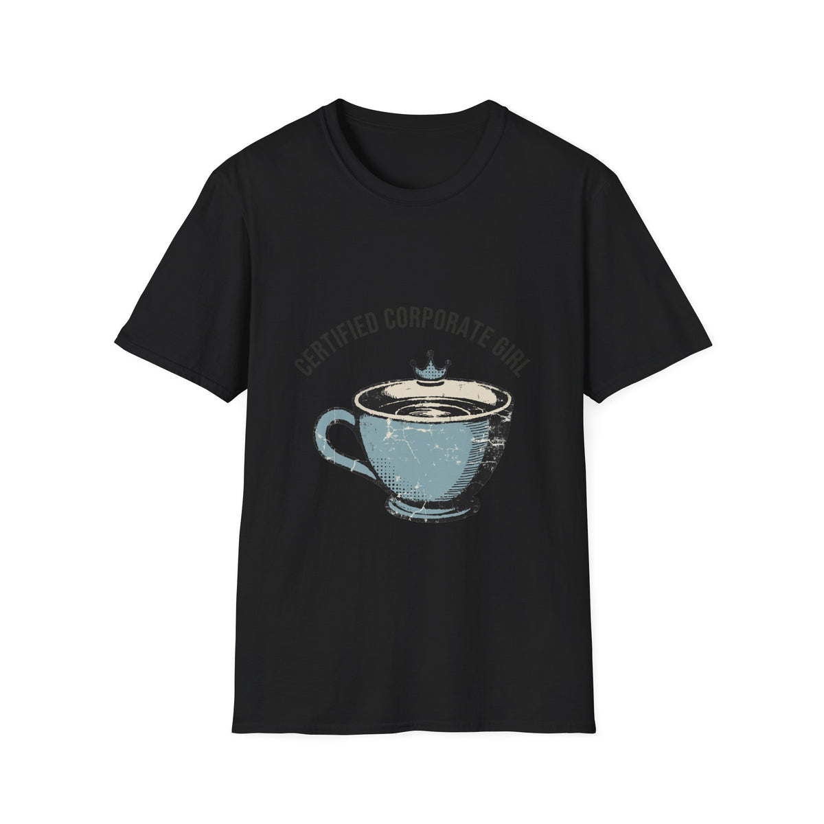 Certified Corporate Girl Retro Coffee Tee - Funny Office Humor Graphic T-Shirt - Trending Now - September 2026