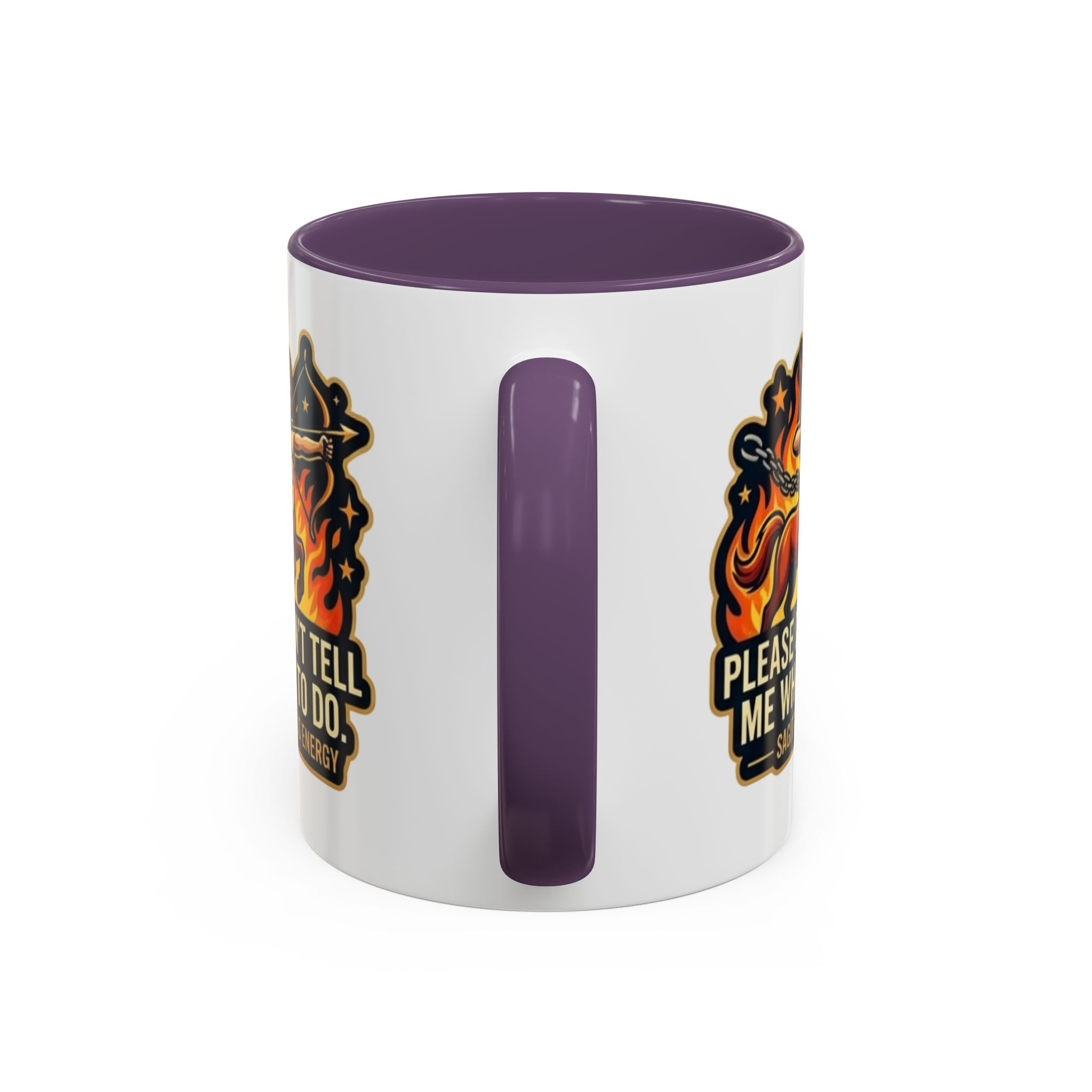 Sagittarius Coffee Mug — "Please Don't Tell Me What To Do" Zodiac Accent Mug (11/15oz)