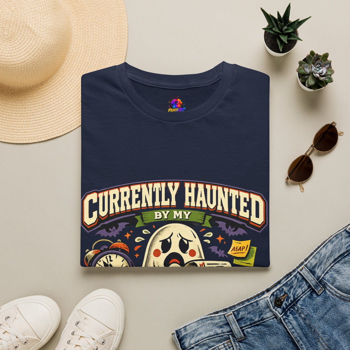 Halloween Currently Haunted Unisex Softstyle T-Shirt