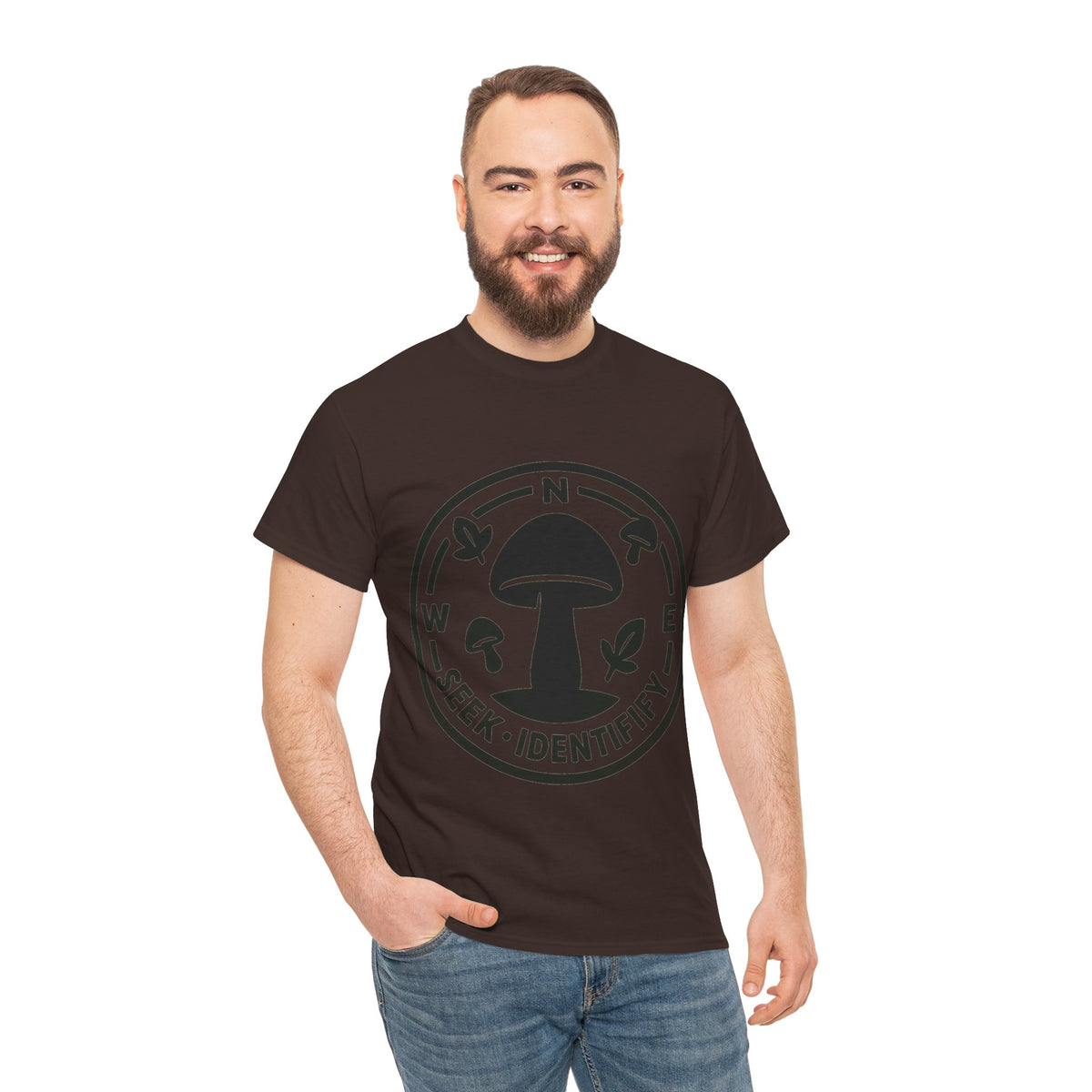 Rooted in Connection Mushroom Graphic Tee - Aesthetic Nature T-Shirt - Trending Now - September 2026