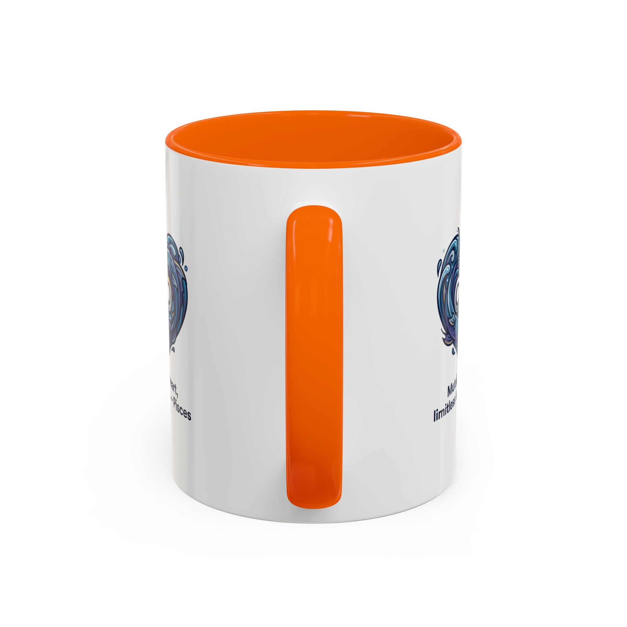 Pisces Heart Coffee Mug — "Mutable heart, limitless love" Zodiac Gift