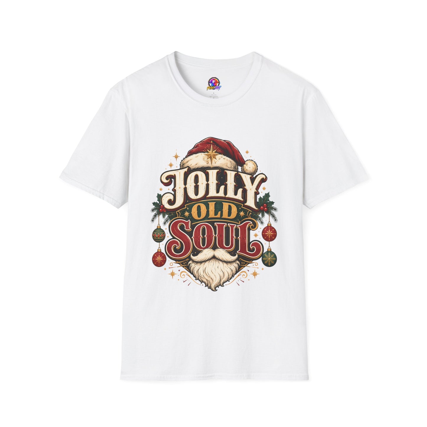 Jolly Old Soul T-Shirt — Vintage Santa Holiday Graphic Tee