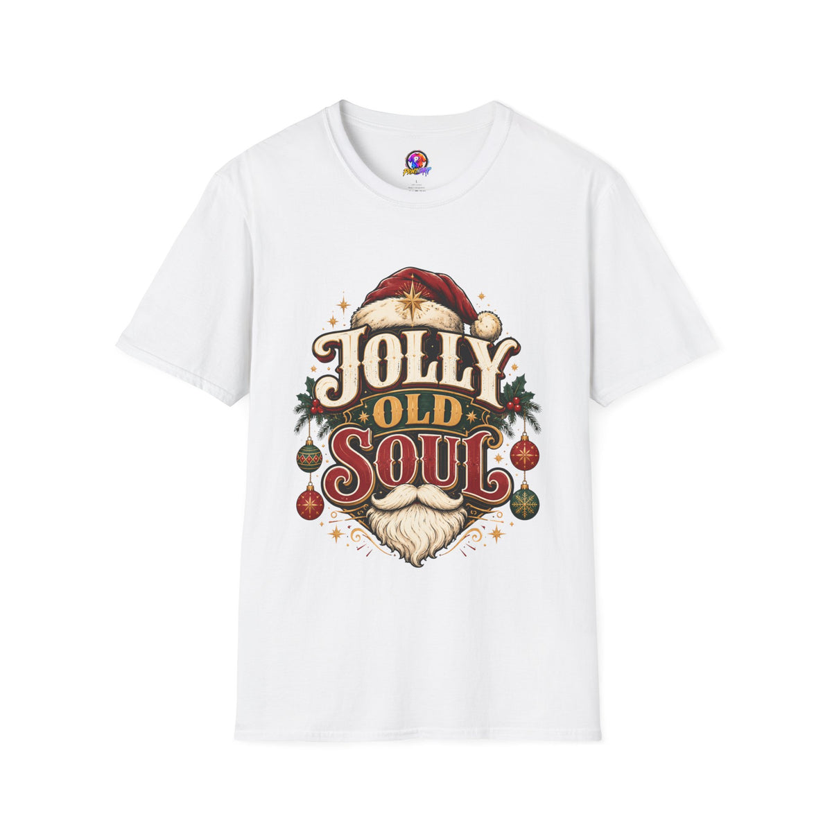 Jolly Old Soul T-Shirt — Vintage Santa Holiday Graphic Tee