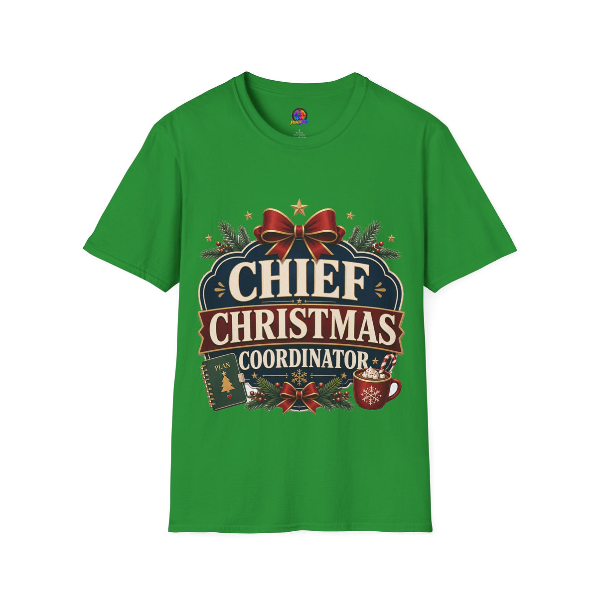 Christmas T-Shirt — "Chief Christmas Coordinator" Holiday Graphic Tee