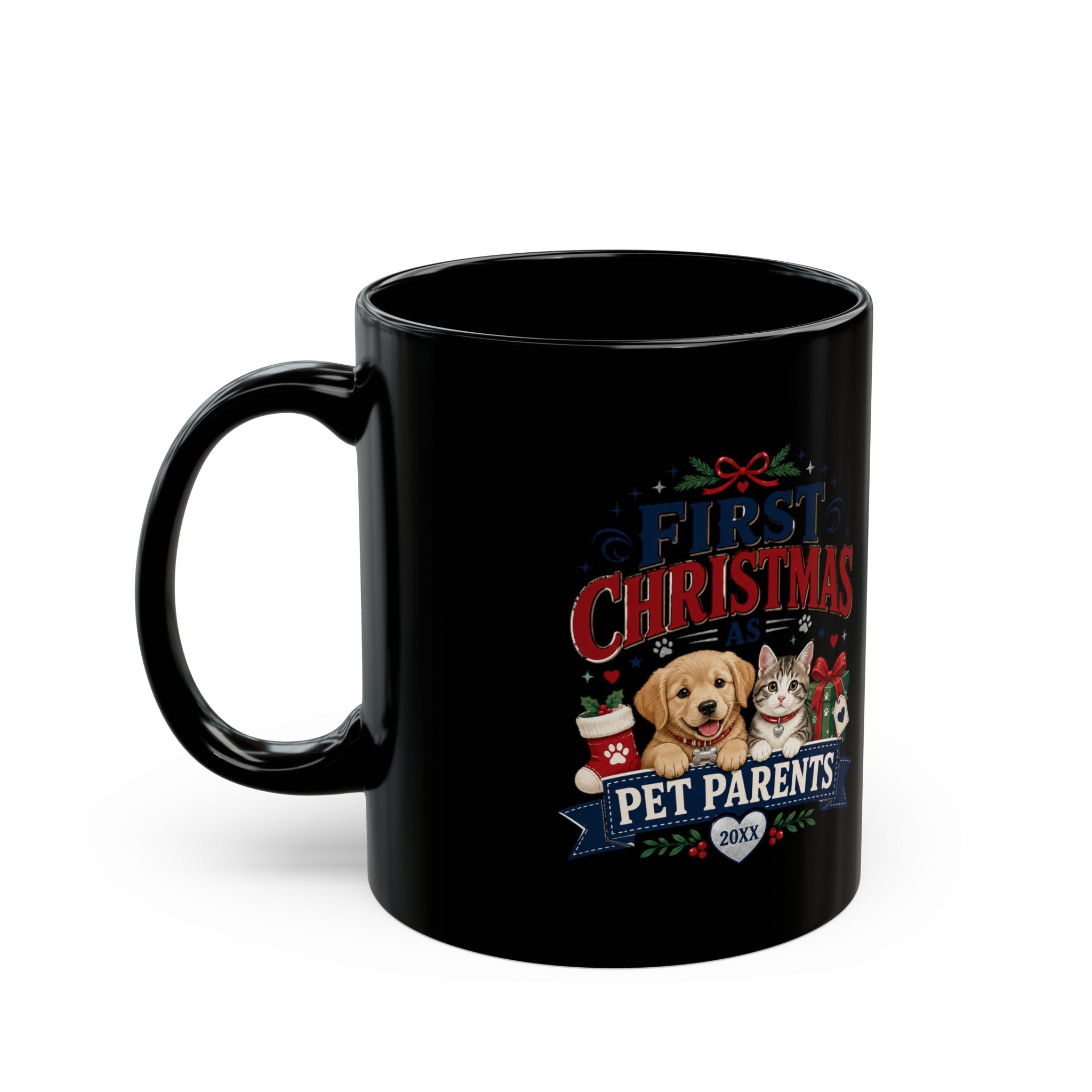 Christmas  First Christmas Pet Parents Mug — Holiday Dog & Cat Coffee Cup