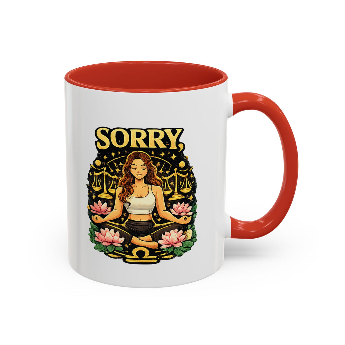 Libra Zodiac Accent Coffee Mug