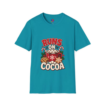 T-Shirt — Runs On Cocoa Holiday Graphic Tee