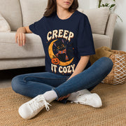 Creep It Cozy Halloween Cat T-Shirt
