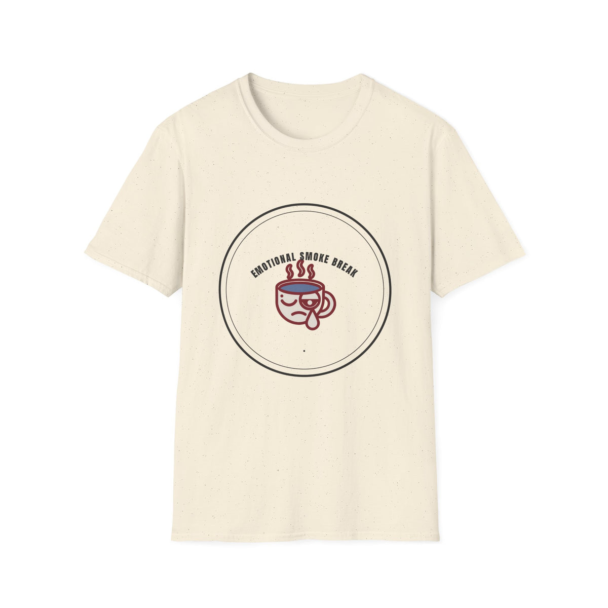 T-Shirt — "Emotional Smoke Break" Coffee Cup Graphic Tee - Trending Now - September 2026