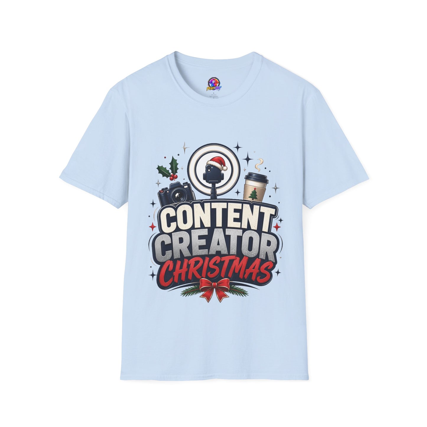 Content Creator Christmas T-Shirt