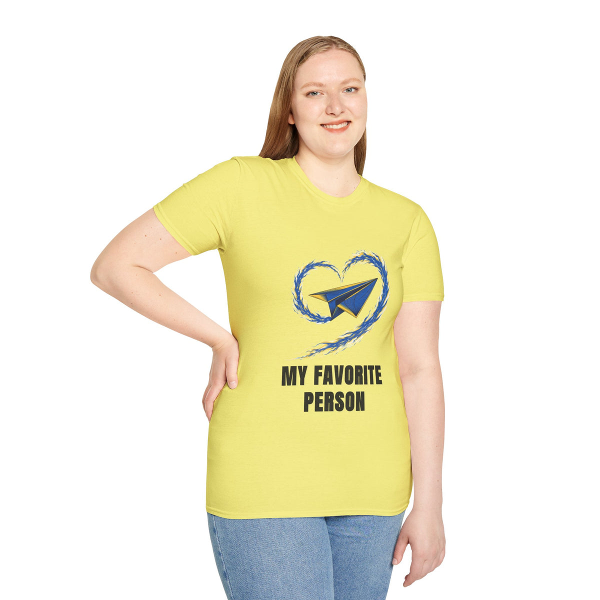 Paper Plane Heart T-Shirt — “My Favorite Person” Graphic Tee - Trending Now - August 2026