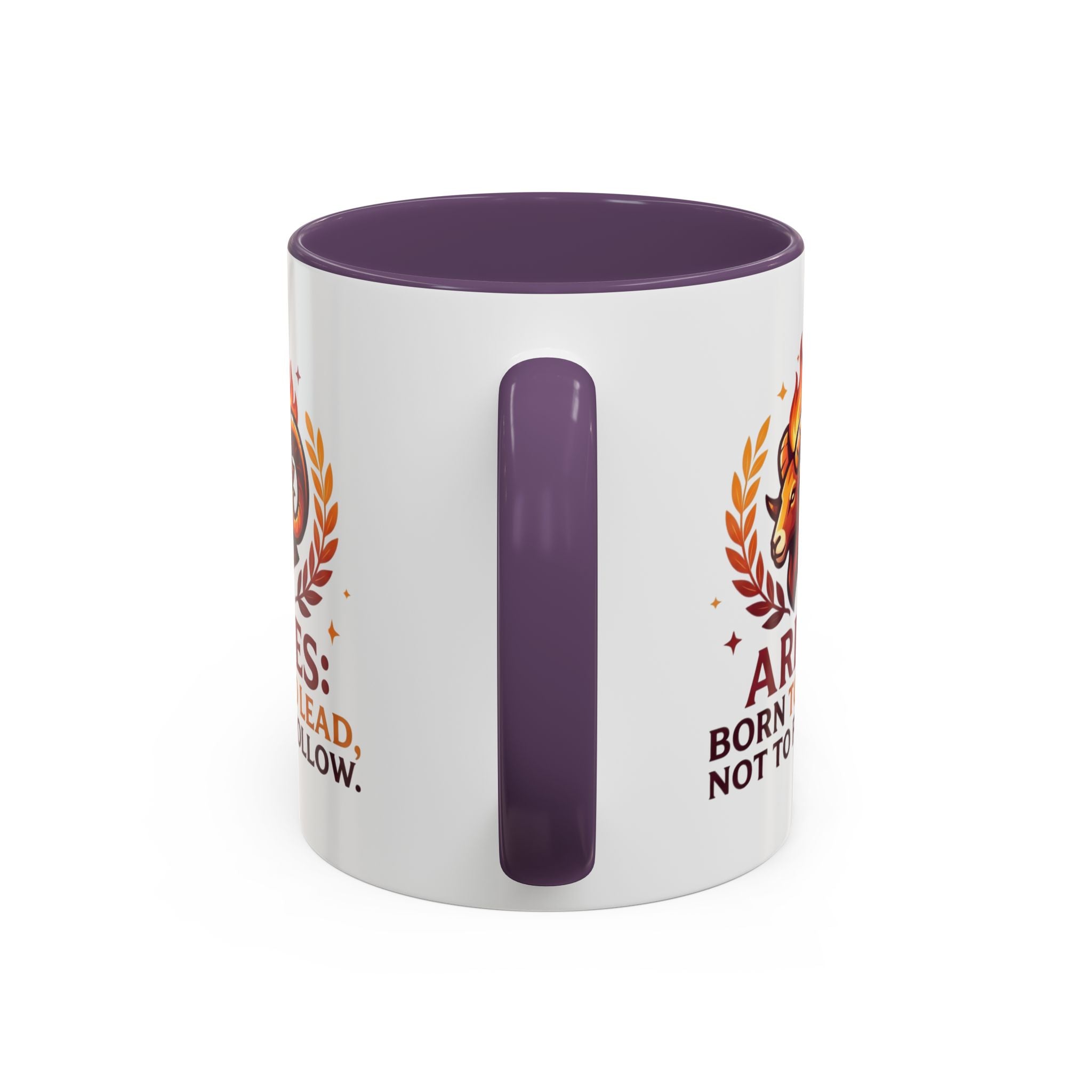 Aries Coffee Mug — "Aries: Born to Lead, Not to Follow" Zodiac Astrology Gift