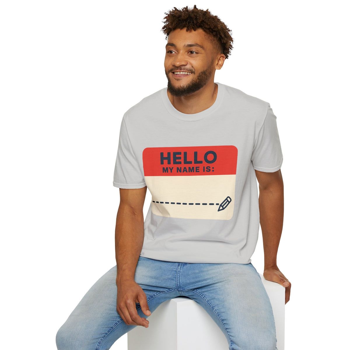Hello My Name Is Name Tag T-Shirt — Funny Novelty Graphic Tee - Trending Now - August 2026