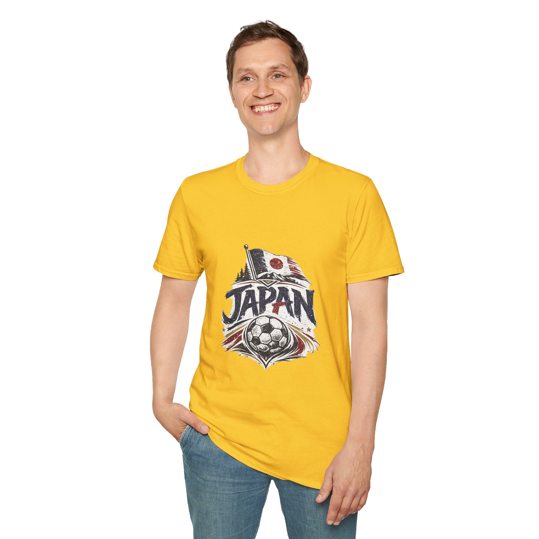 Japan Soccer T-Shirt – Vintage Flag & Crest Football Tee