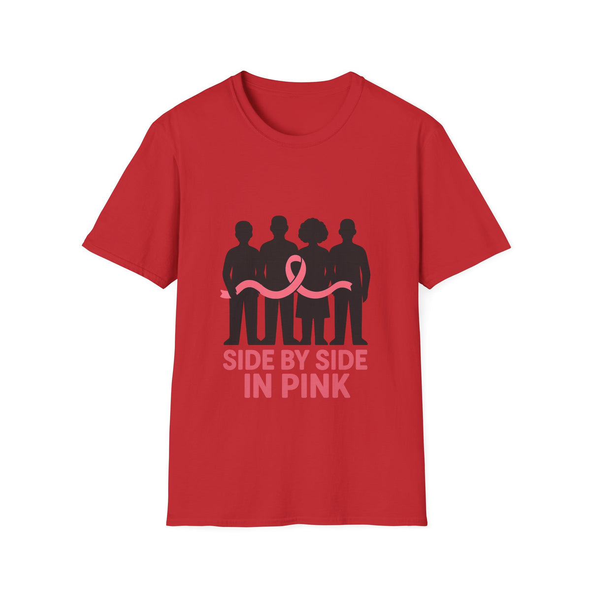 Side by Side in Pink Breast Cancer Awareness T-Shirt - Trending Now - October 2026
